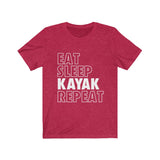 Eat, Sleep, Repeat Unisex Jersey Short Sleeve Tee